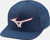 Mizuno Tour Flat Snapback Golf Hut - 3er Pack  Mizuno Golf Marineblau Einheitsgröße 
