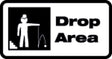 Tafel "Drop Area" - gelb Informationsschilder Golftech
