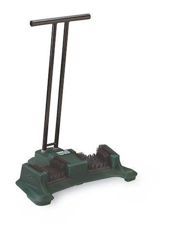 Spikeputzer Transportabel grun Schuhputzer Golftech