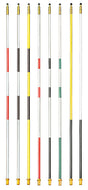 ParAide Fahnenstange Fiberglass 2,1 m - Rot-Weiss Fahnenstangen Golftech