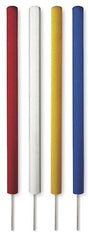 Gefahrenmarker Aus PVC mit Erdspiess Gelb - Höhe 63cm - VPE 12 Stk Seilpfosten Golftech