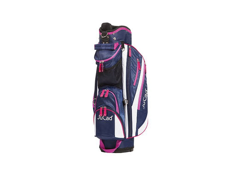 JuCad Junior Cartbag Cartbags Jucad Golf schwarz-weiss-pink keine Bedruckung keine Bedruckung