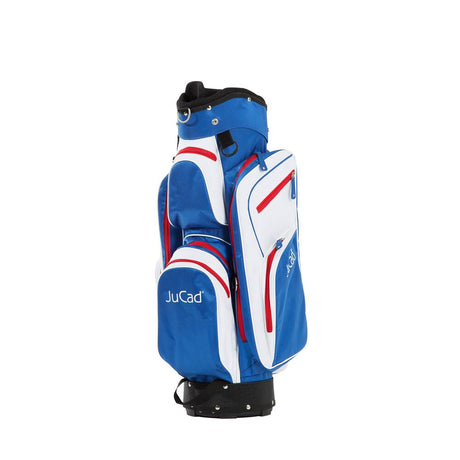 Jucad Bag Junior Golfbag Jucad Golf blau-weiss-rot Comic Sans weiss
