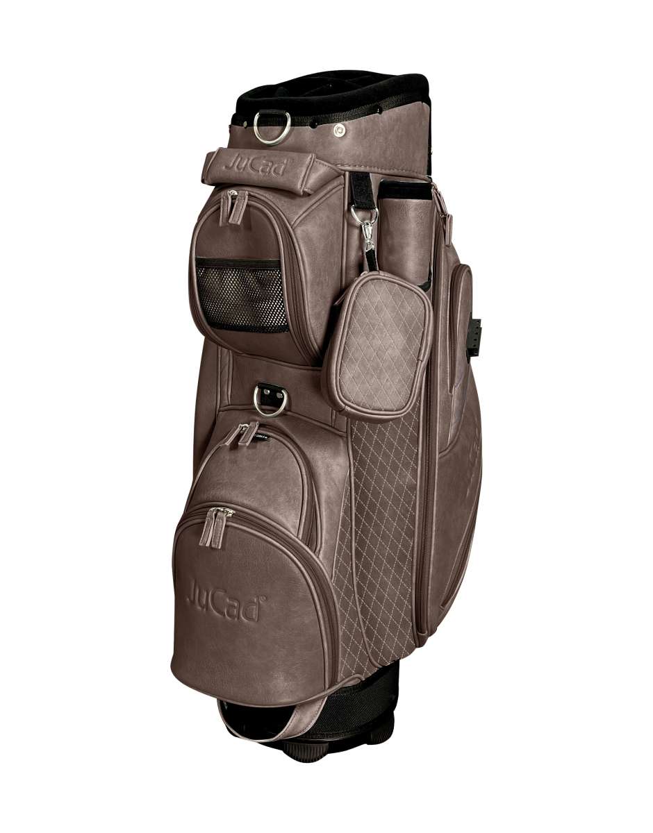 Jucad Bag Style Golfbag Jucad Golf hellbraun Arial rot