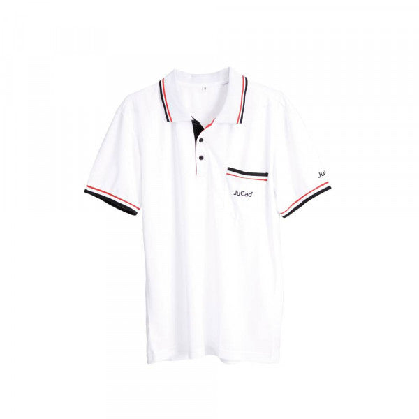 Jucad Herren Poloshirt  Jucad Golf weiß-rot-schwarz XL 