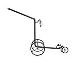 JuStar BLACK 3-Rad manuell Golftrolley