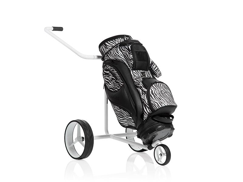 JuStar WHITE 3-Rad manuell Golftrolley