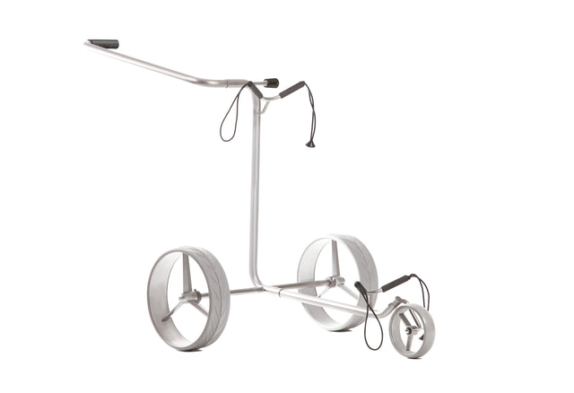 JuStar SILVER 3-Rad manuell Golftrolley Golftrolley Justar Golf