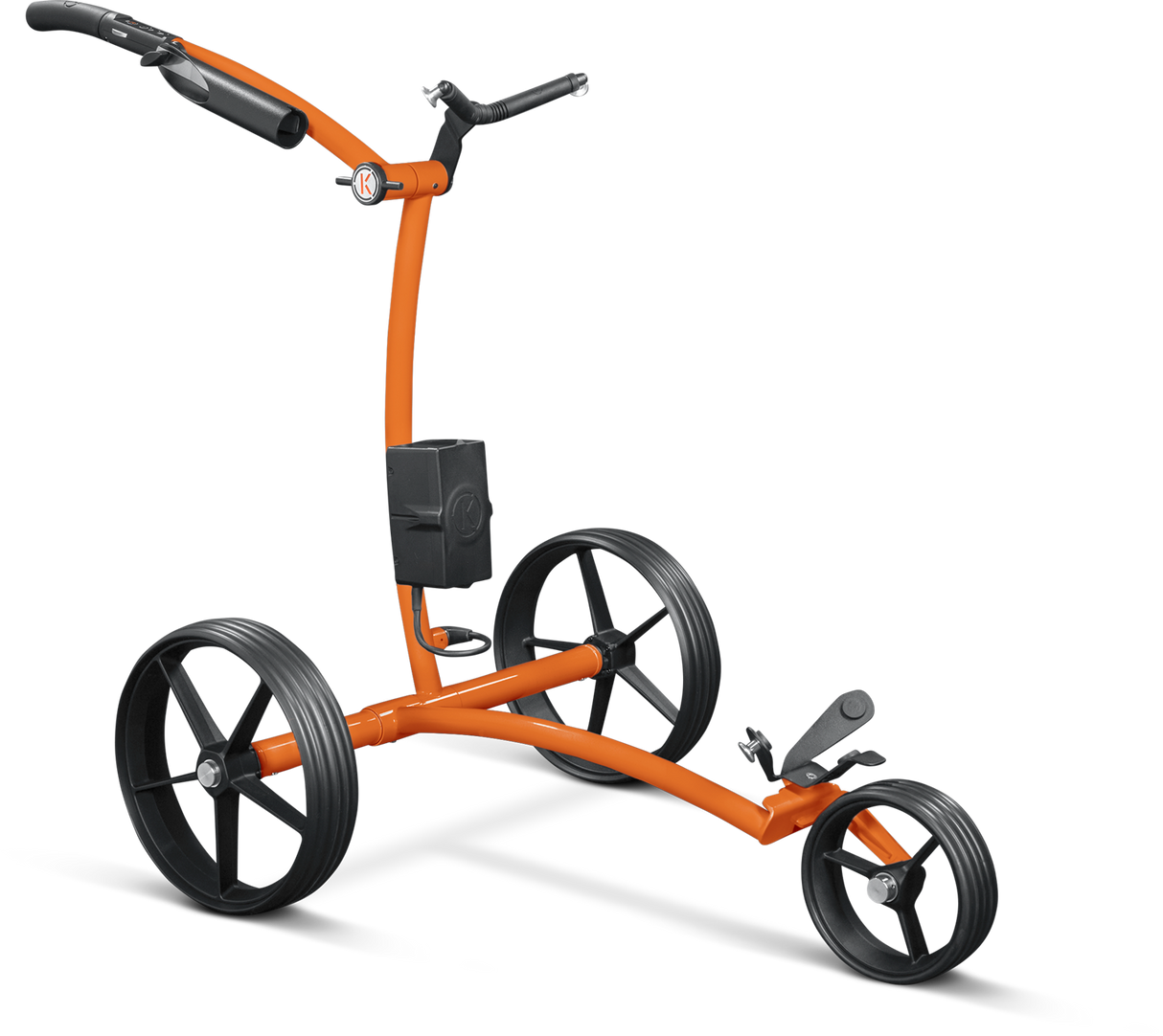 Kiffe K3 Elektro- Trolley Golftrolley Elektrisch Kiffe Golf Arancia ach RAL 2004 Ohne Halter