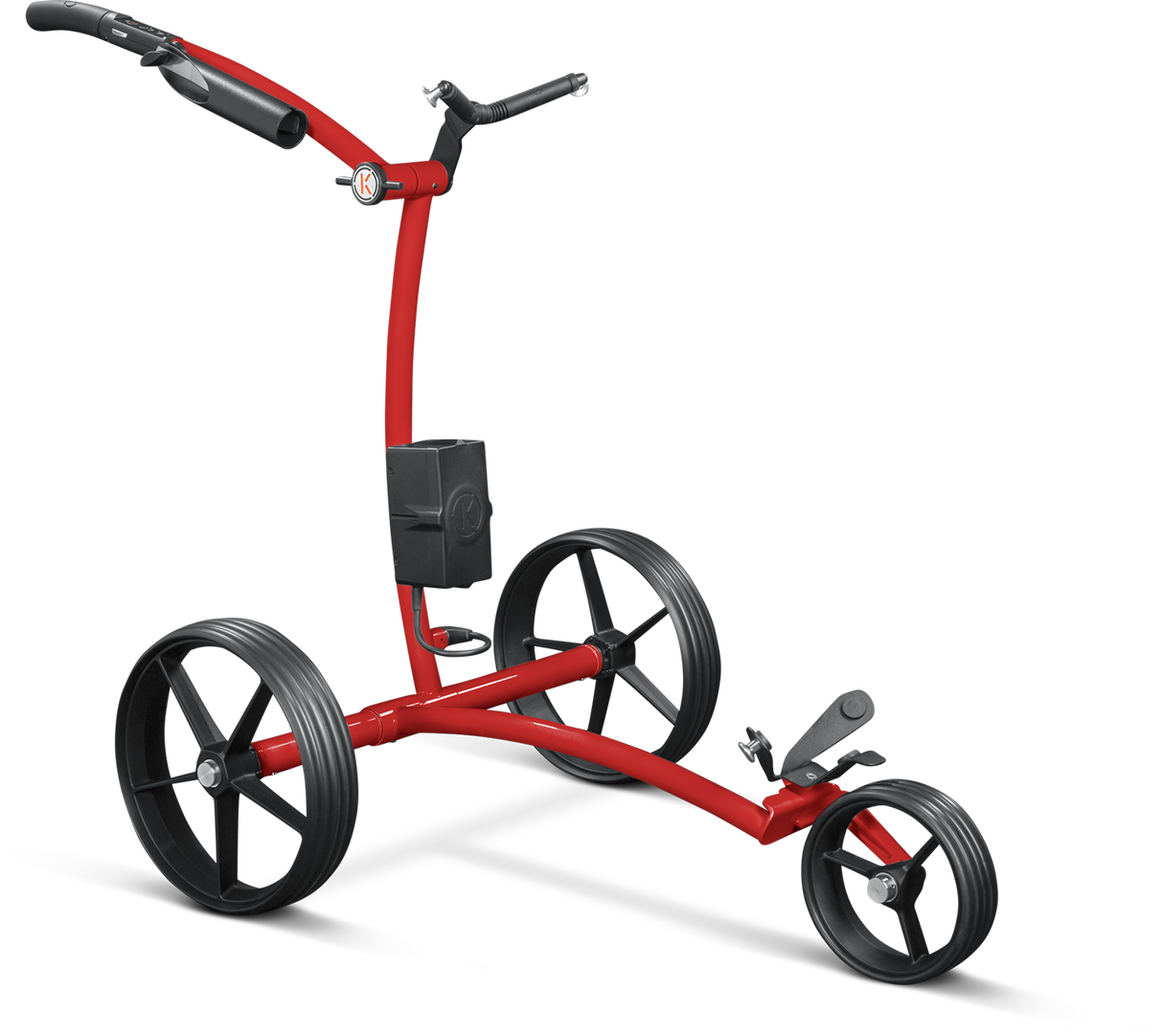 Kiffe K3 Elektro- Trolley Golftrolley Elektrisch Kiffe Golf Ferrari Red nach RAL 3002 Ohne Halter