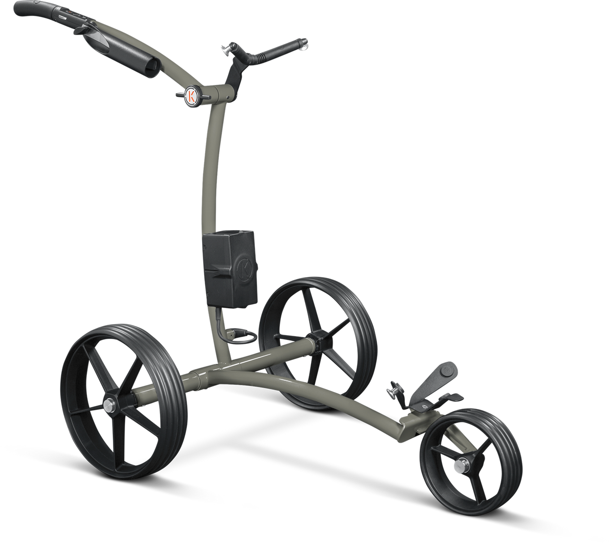 Kiffe K3 Elektro- Trolley Golftrolley Elektrisch Kiffe Golf Taupe nach RAL 7003 Ohne Halter
