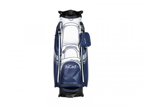JuCad Bag Aquastop PLUS Facelift Golfbag Jucad Golf Weiß-Dunkelblau