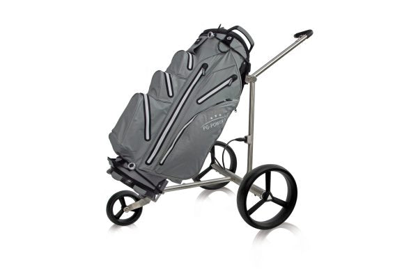 PG-Powergolf Pure Titan (Lithium-Ionen-Akku 27-45+ Loch) Golftrolley Elektrisch PG-Powergolf
