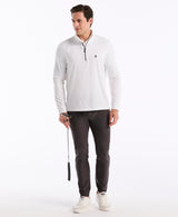 Pull homme Original Penguin Mixed Media à fermeture éclair 1/4