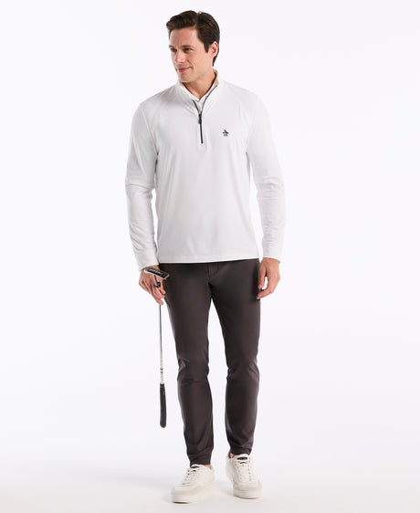 Pull homme Original Penguin Mixed Media à fermeture éclair 1/4