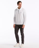 Pull homme Original Penguin Mixed Media à fermeture éclair 1/4