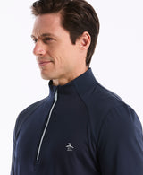 Pull homme Original Penguin Mixed Media à fermeture éclair 1/4