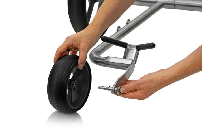 "Vorführmodell" Challenger Flat Steel Golftrolley Elektrisch PG-Powergolf