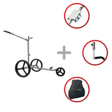 PG-Powergolf TitanCad Zorro Flat Elektrotrolley Lithium-Ionen-Akku 45+ Loch (Inkl. Zubehör)