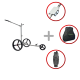 "Sommer-Bundle" PG-Powergolf SteelCad Zorro Flat Elektrotrolley