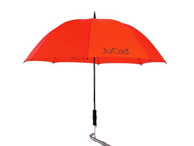 JuCad Teleskop-Golfschirm mit Schirmstift  Jucad Golf Rot  