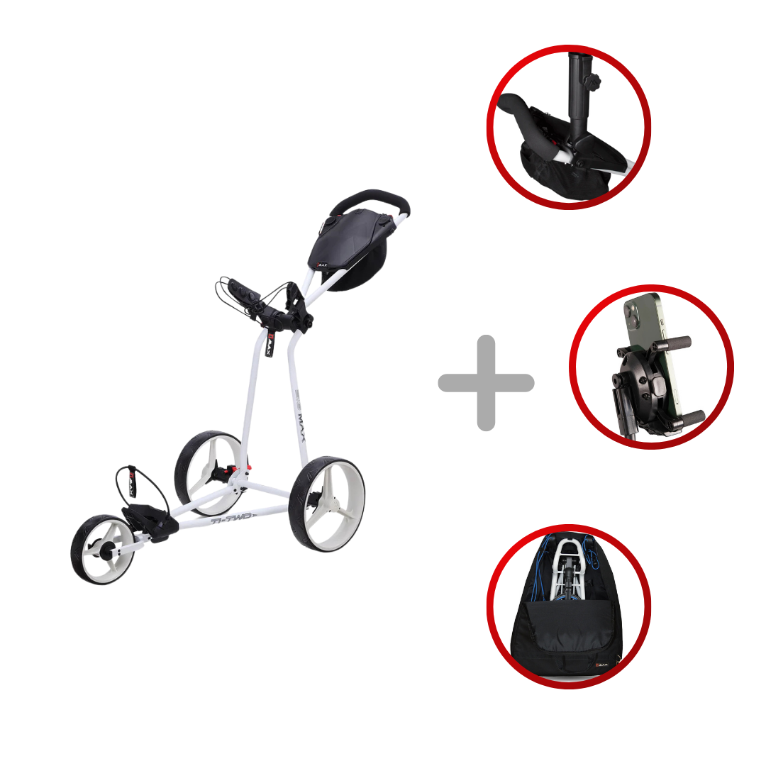 Big Max TI TWO Golftrolley - White (Inkl. Zubehör) Big Max White