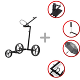Big Max e-LITE 3 Elektro- Golf- Trolley (Inkl. Zubehör) Golftrolley Elektrisch Big Max phantom black