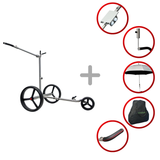 PG-Powergolf SteelCad Zorro Flat Elektrotrolley Lithium-Ionen-Akku 45+ Loch (Inkl. Zubehör) Golftrolley Elektrisch PG-Powergolf blau blau Ja