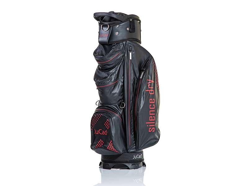 Jucad Bag Silence Dry Cartbag Jucad Golf schwarz-rot Neo Sans weiss