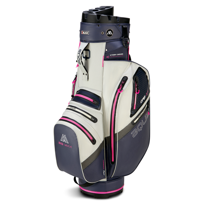 Big Max Aqua Silencio 4 Cartbag Big Max Steel blue-off white-fuchsia