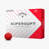 Callaway Supersoft Matte Golfbälle rot – 12er Pack Golfbälle Callaway