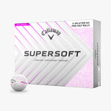 Callaway Supersoft Splatter 360 Golfbälle pink – 12er Pack Golfbälle Callaway
