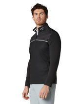 Callaway Herren Odyssey Print 1/4 Zip Langarm Caviar Ansicht 3