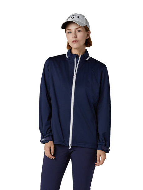 Callaway Damen Wind- und Wasserabweisende Golfjacke Peacoat Ansicht 2