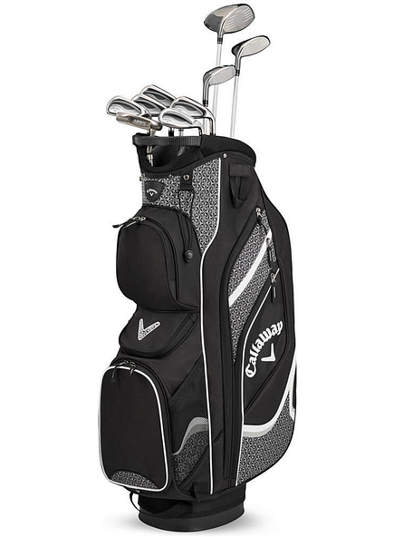 Callaway Solaire Damen Komplettset 10-teilig Golf Set Callaway Schwarz Rechtshänder Regular