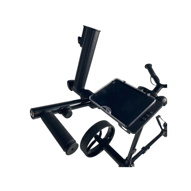 Elektro Golf Trolley Ranger Aluminium schwarz (Inkl. Zubehör) Trendgolf