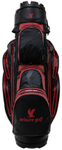 Leisure Golf Watersafe Organizer Cartbag Schwarz/Rot Color Edition Cartbags Leisure Golf