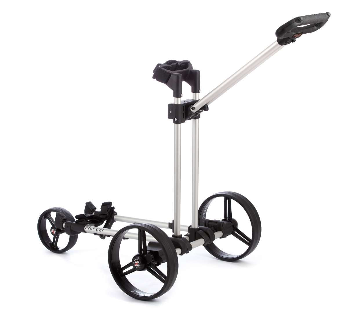 Flat Cat Gear Elektrotrolley 2025 Golftrolley Elektrisch Flat Cat Golf silber