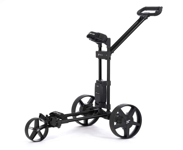 Flat Cat Touch Hybrid E-Trolley 27 Loch 2025 Golftrolley Elektrisch Flat Cat Golf black