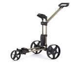 Flat Cat Touch Hybrid E-Trolley 27 Loch 2025 Golftrolley Elektrisch Flat Cat Golf Golden-Bronze