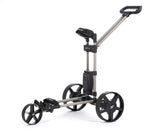 Flat Cat Touch Hybrid E-Trolley 27 Loch 2025 Golftrolley Elektrisch Flat Cat Golf Brushed-Silber (+99.00€)