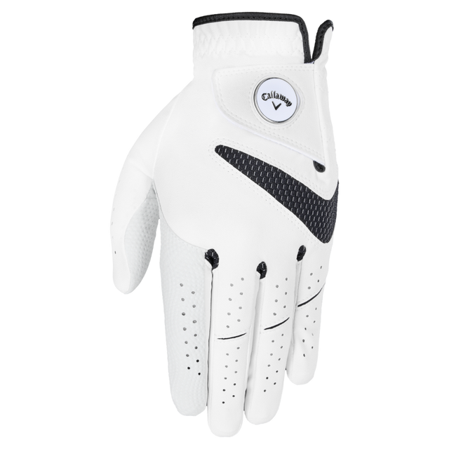 Callaway Syntech Golfhandschuh 2025 – weiß-schwarz – für Herren und Damen Golfhandschuhe Callaway Linkshand Herren S