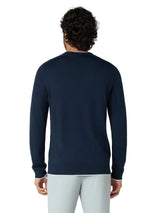 Original Penguin Herren Heritage Crew Strickpullover Black Iris Xinao Hthr Ansicht 2