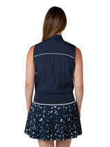 Original Penguin Damen Lightweight Golfweste Black Iris Ansicht 2