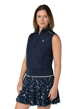 Original Penguin Damen Lightweight Golfweste Black Iris Ansicht 3