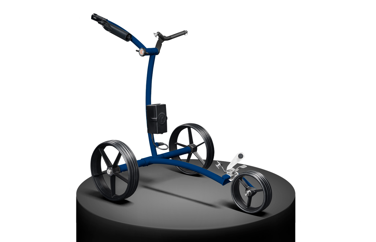 Kiffe K3 Elektro- Trolley Golftrolley Elektrisch Kiffe Golf Bentley Blue nach RAL 5026 Ohne Halter